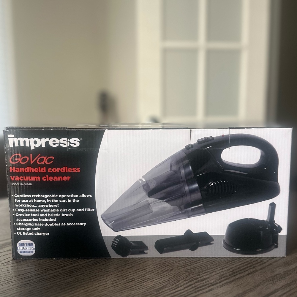 Impress GOvac Handheld Rechargeable Cordless Vacuum Cleaner